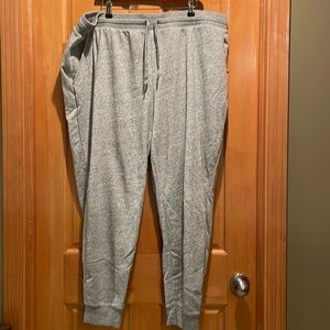 Gray plus size joggers